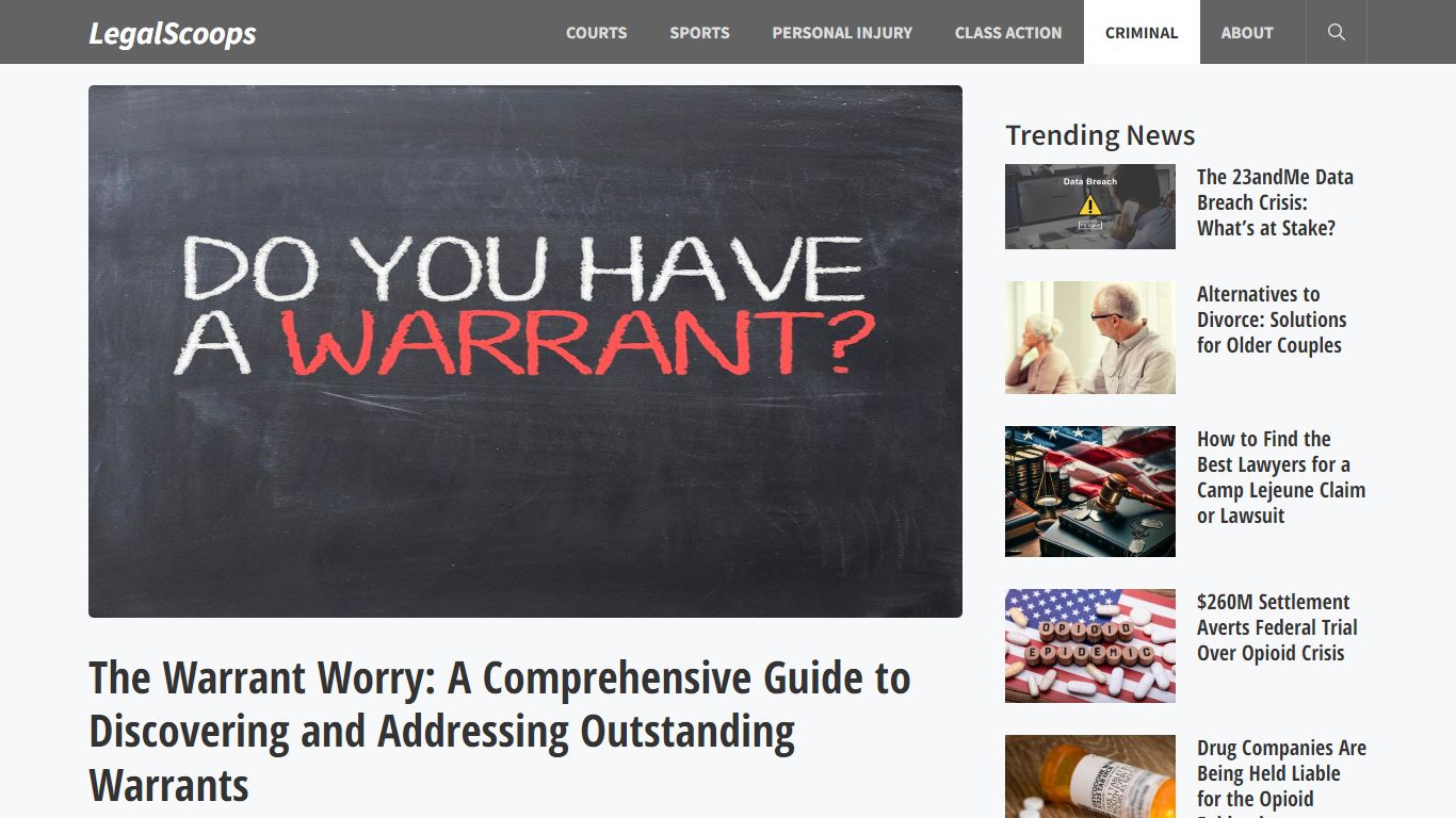 The Warrant Worry: A Comprehensive Guide to Discovering and Addressing ...